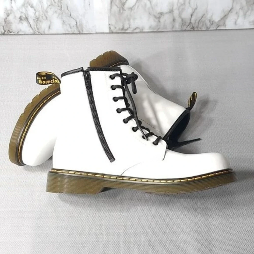 Dr. Martens 1460 Y Ankle Boots White Smooth Leather US M 6 US L 7‎ - Picture 6 of 11